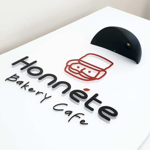 honnete 아크릴 스카시 조명간판